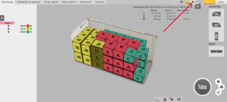 3D Yükleme planı