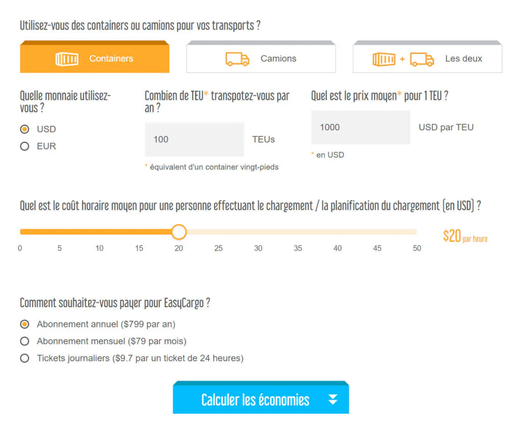 Un calculateur d’économies