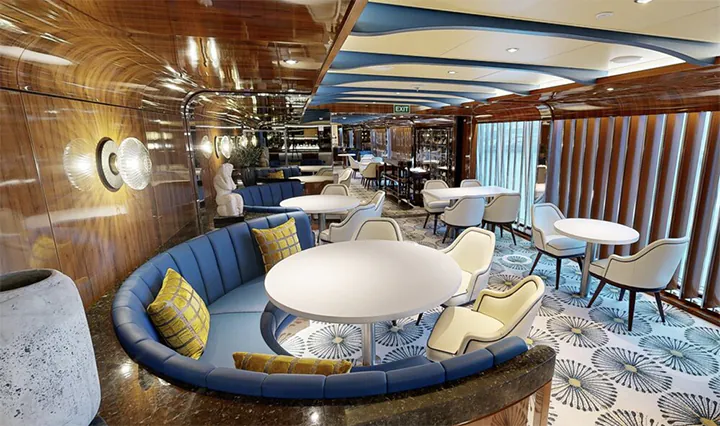 Seabourn Sojourn Solis Restaurant refurbished by Trimline. The company used load optimization software EasyCargo for logistics efficiency to transport meterial needed for this.